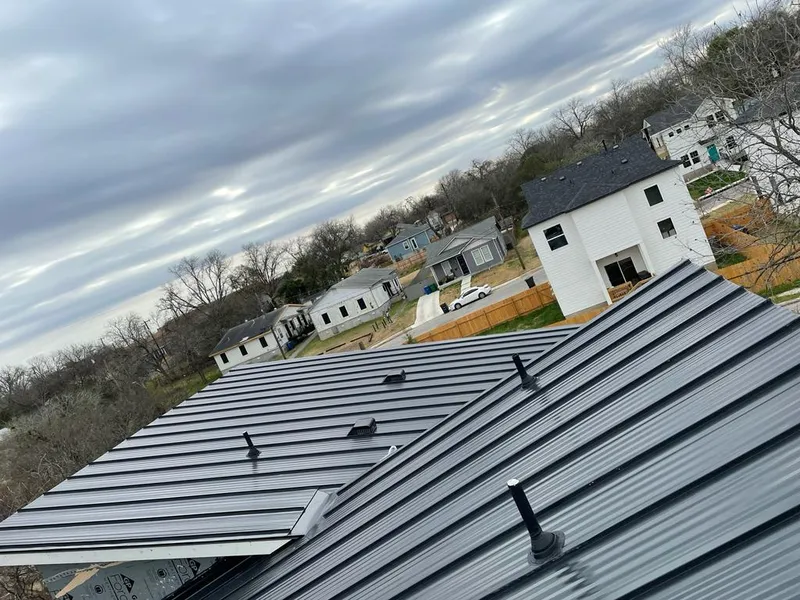 Standing seam metal roof panels with vents for Skylight Repair in Four Corners